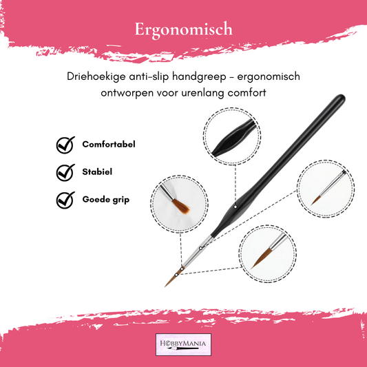 11-delige Detail Penseelset