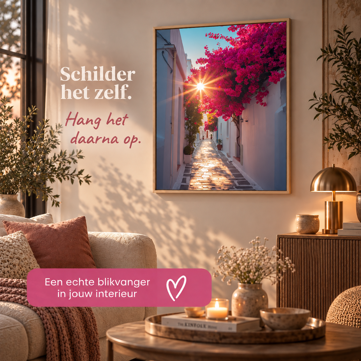 Schilderen op Nummer Mediterranean Alley 40x50 cm - HobbyMania Originals