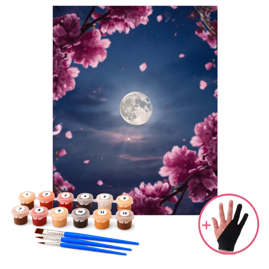 HobbyMania Originals - Sakura bij Volle Maan 40x50 cm
