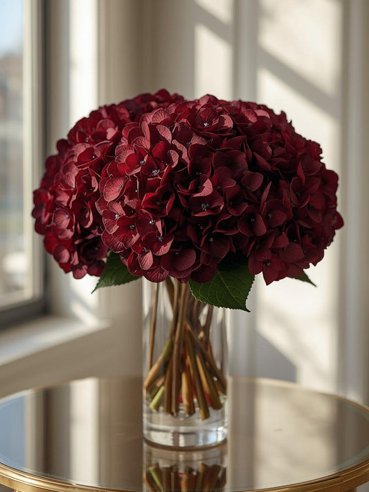 HobbyMania Originals - Luxe Bordeaux Hortensia's 40x50 cm