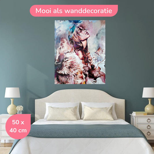 Vrouw Met Wolven